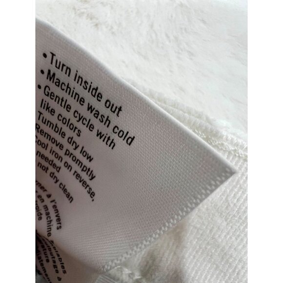 New PAIGE Size 31 Cindy - Tonal Ecru Double Back Belt Loop off-white **Stain** - Picture 14 of 14